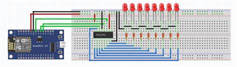 esp8266 74hc595|ESP8266 NodeMCU – Usinging 74HC595N Shift .